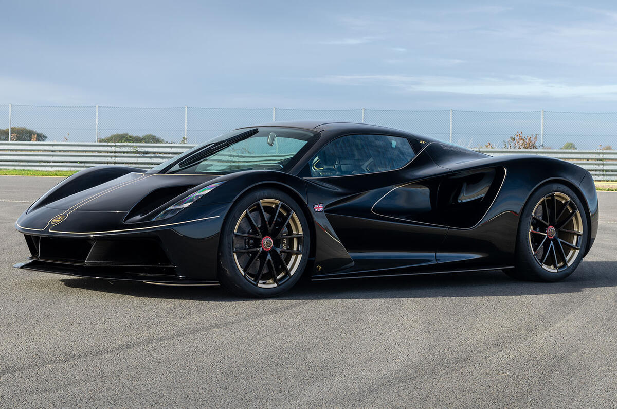 Lotus Evija Fittipaldi front three quarter