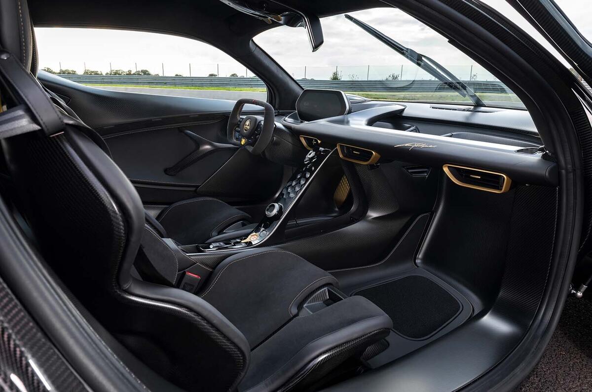 Lotus Evija Fittipaldi interior