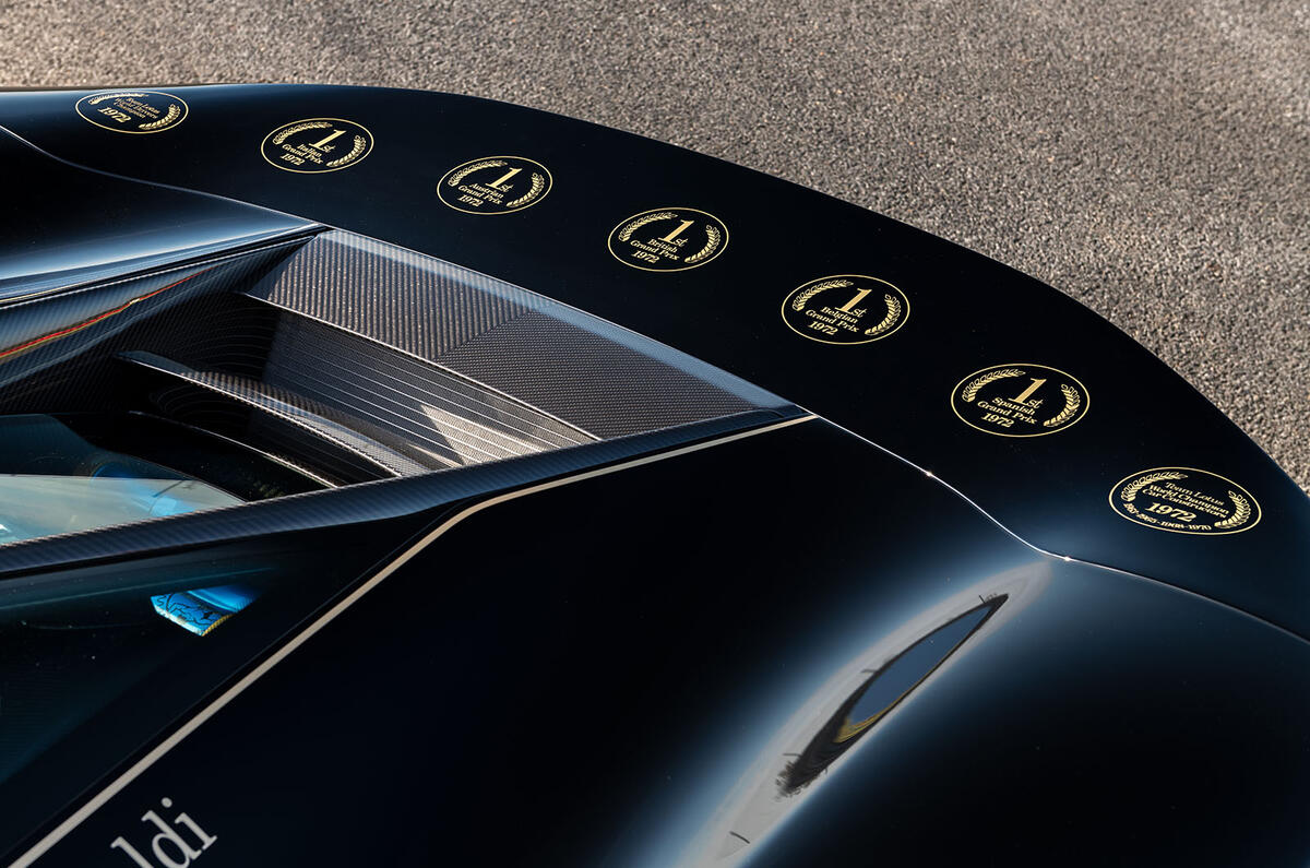 Lotus Evija Fittipaldi rear spoiler