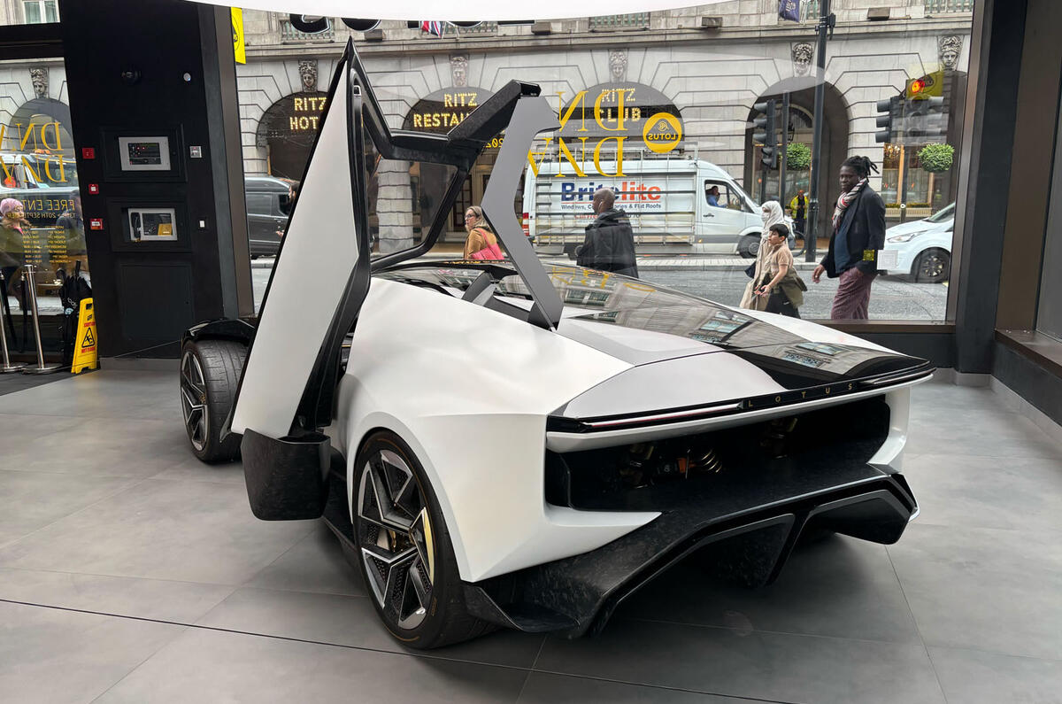 Lotus Theory 1 Mayfair rear quarter Lotus Theory 1 Mayfair rear quarter
