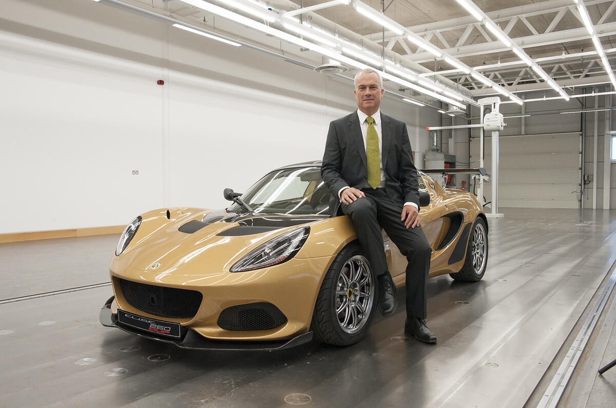 Lotus Elise Cup 260 and Clive Chapman