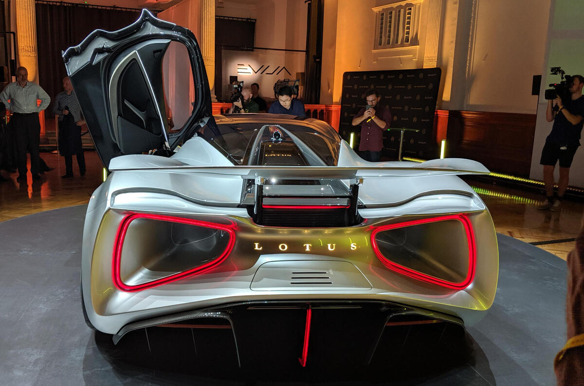Lotus Evija official reveal - rear