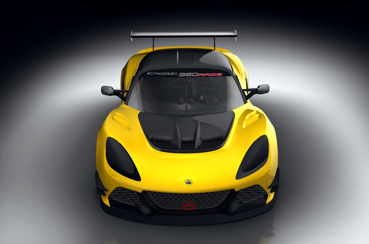 998kg Lotus Exige Race 380 racing model revealed