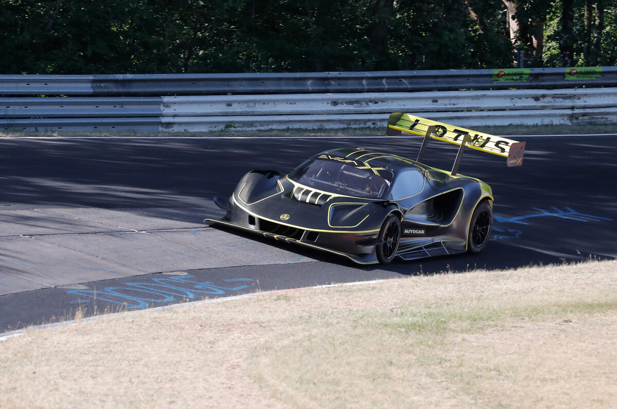 Lotus prototype on track