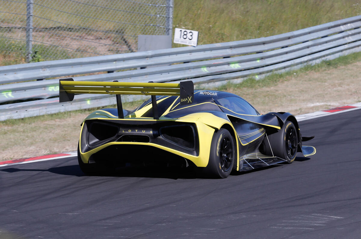 Lotus prototype on track rear