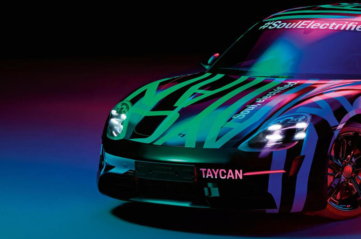 Porsche Taycan prototype official press images