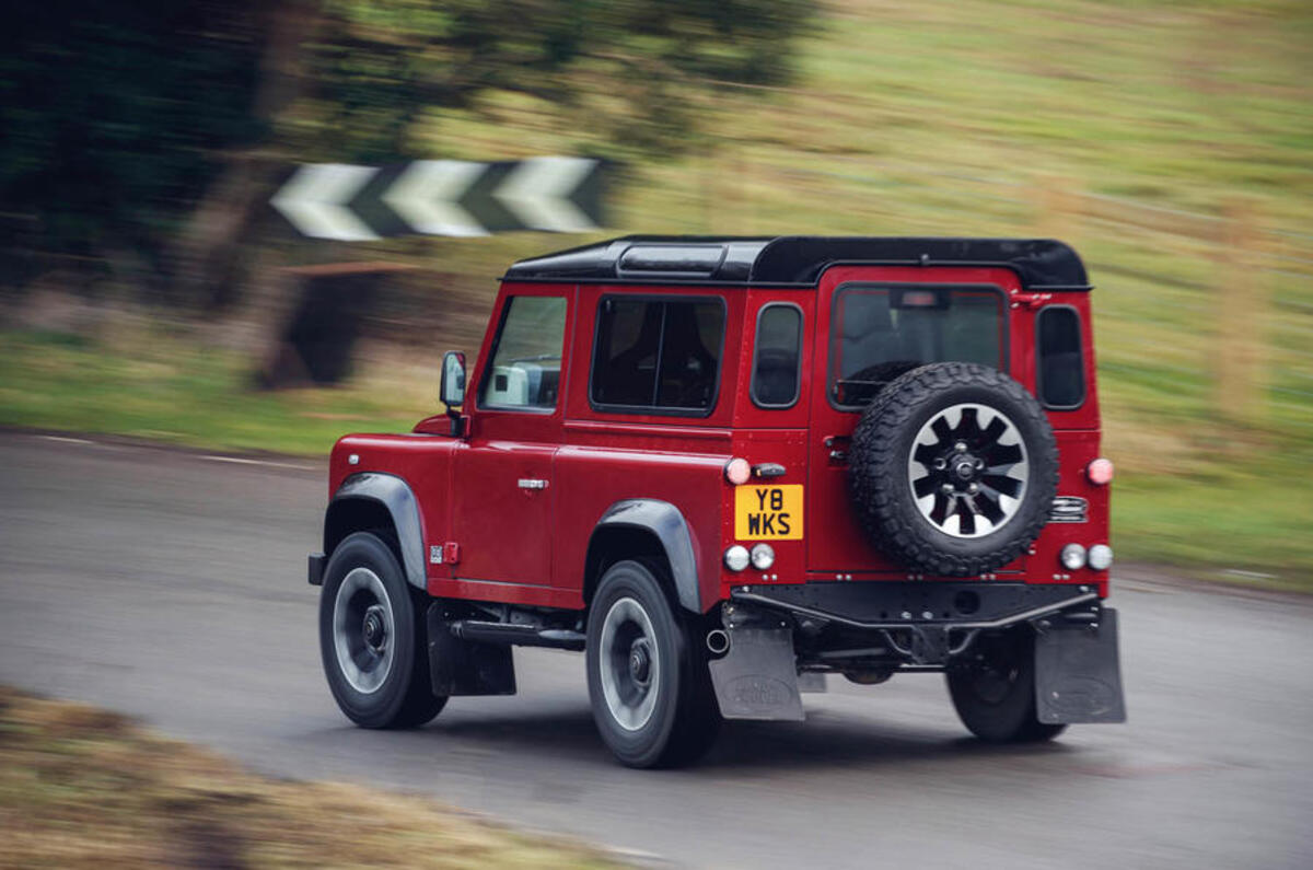 Land Rover Defender V8 driven
