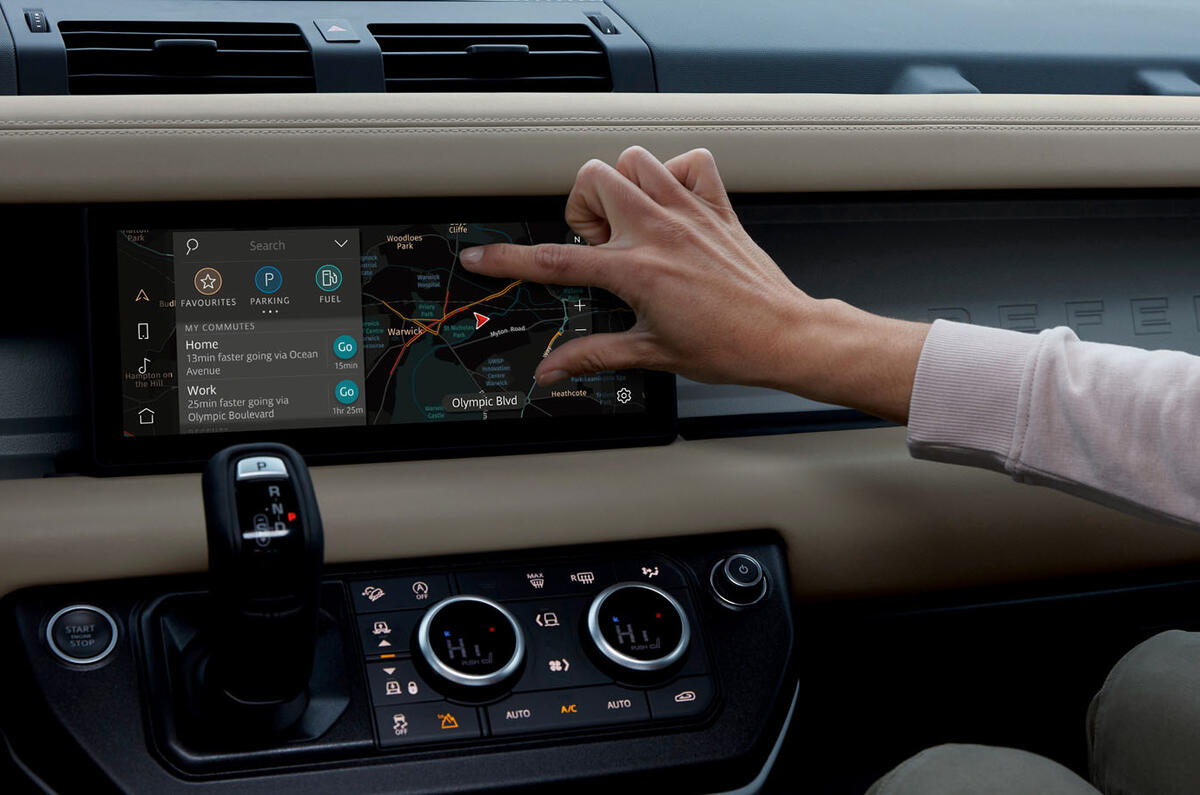 Land Rover Defender interior Land Rover Defender interior