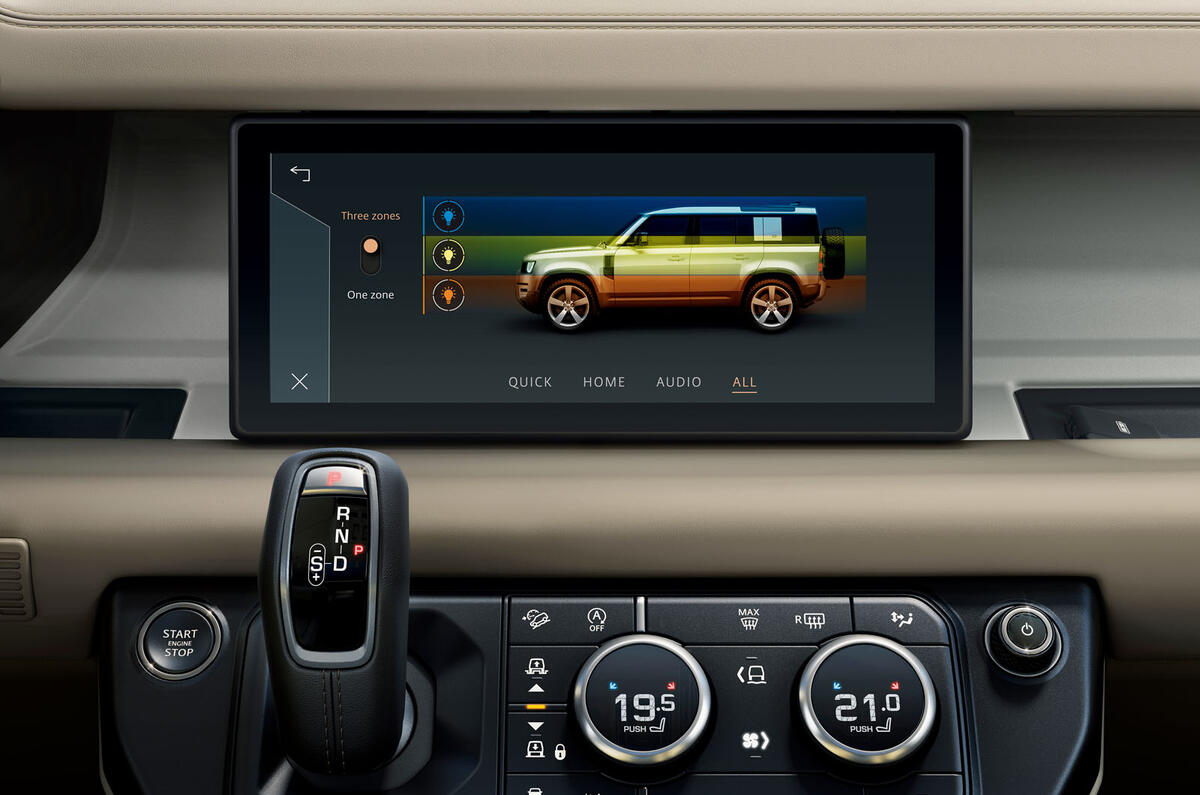 Land Rover Defender interior