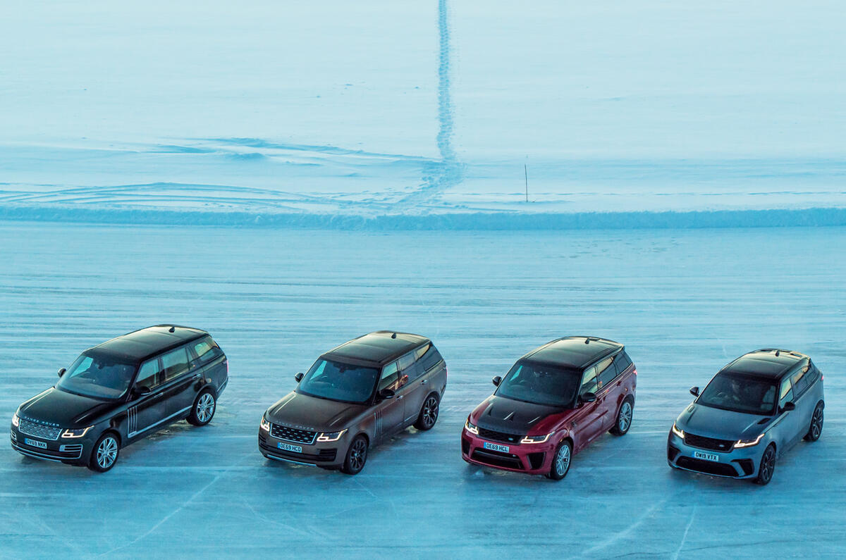 Land Rover line-up