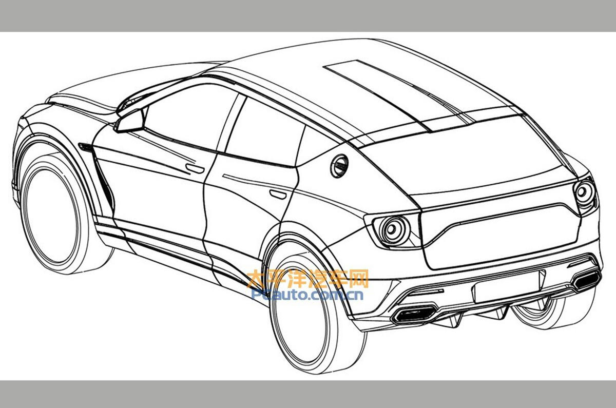 Lotus SUV design revealed in patent diagrams