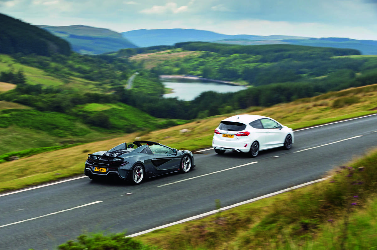 Ford Fiesta ST and McLaren 600LT