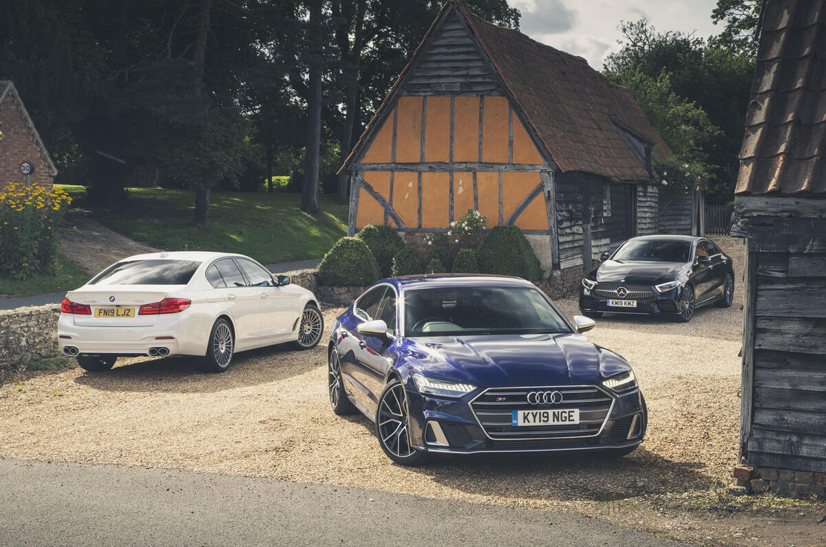 Audi S7 vs Alpina D5 S vs Mercedes-Benz CLS 400d 4Matic