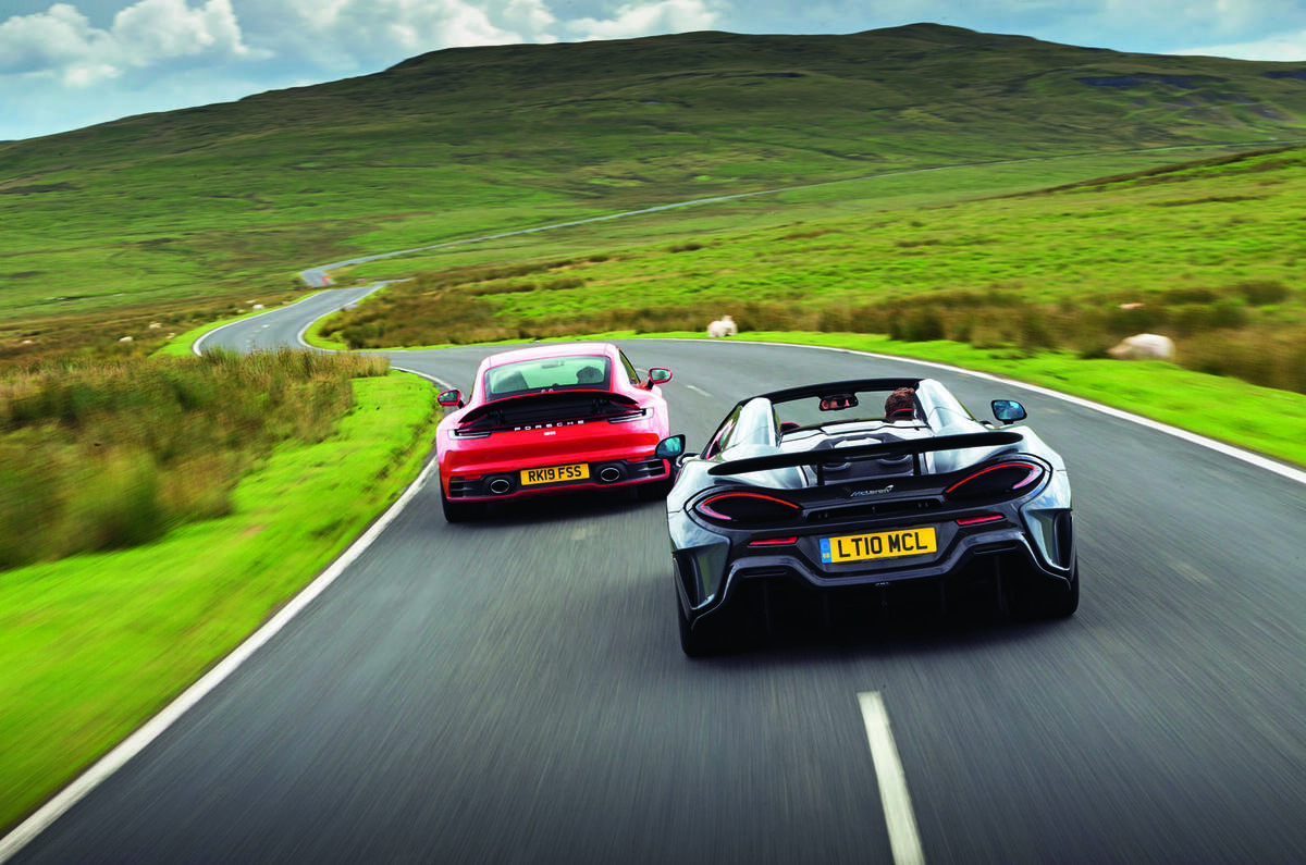 Porsche 911 and McLaren 600LT