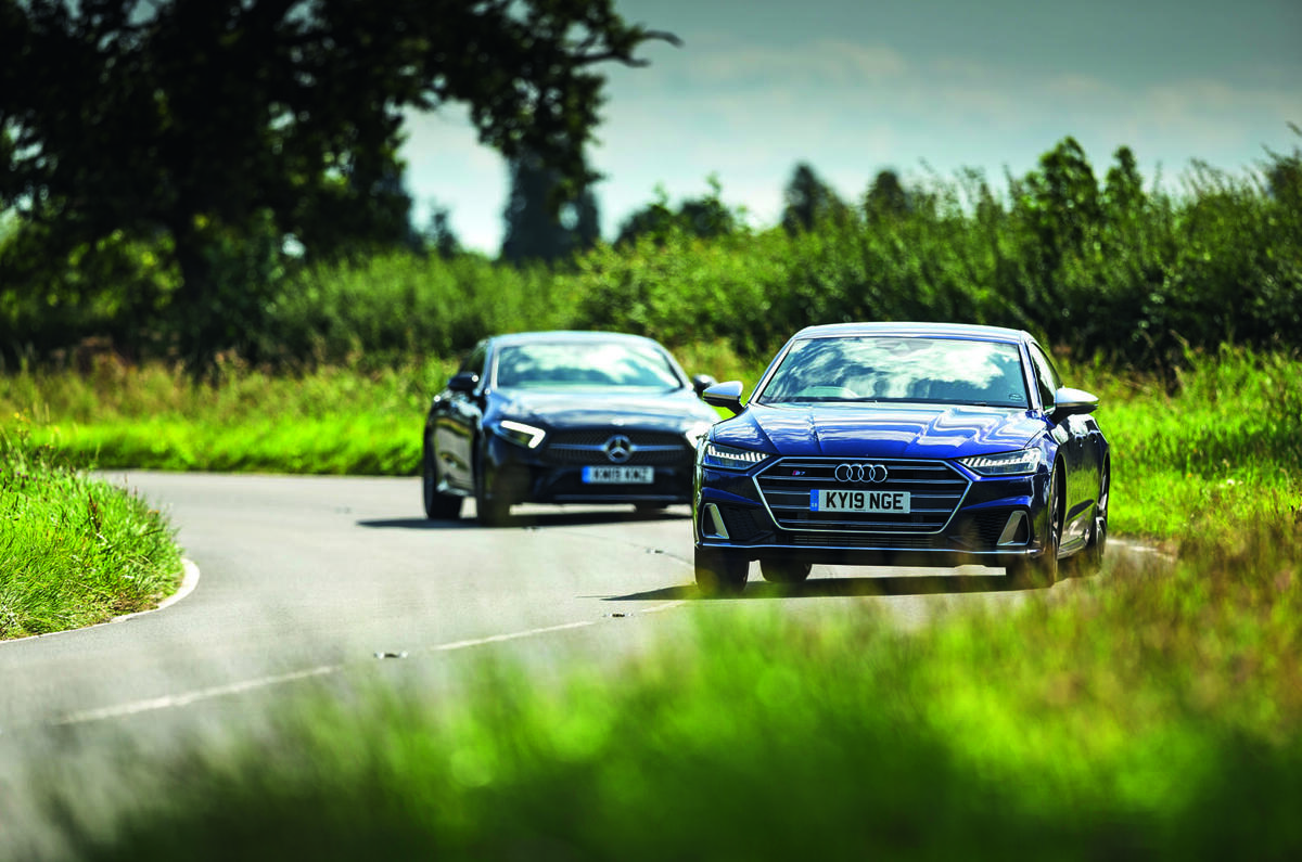 Audi S7 vs Alpina D5 S vs Mercedes-Benz CLS 400d 4Matic