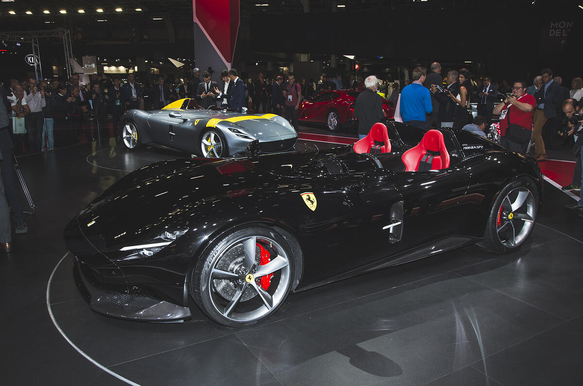 Ferrari showcases Monza SP1 and SP2 speedsters in Paris