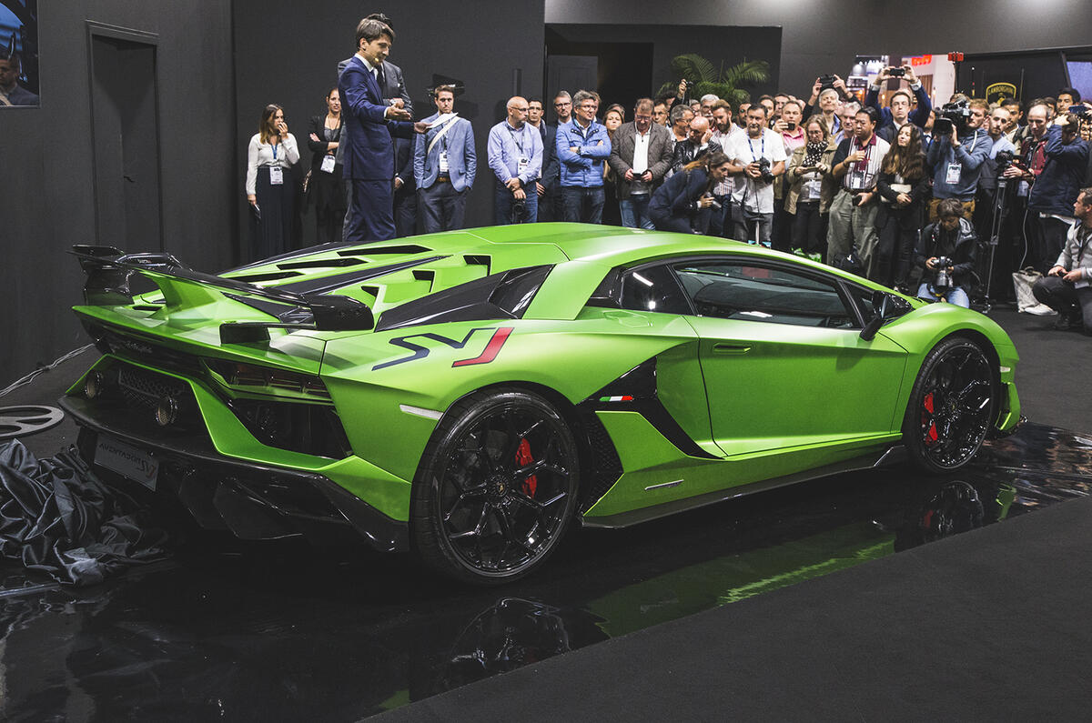 759bhp Lamborghini Aventador SVJ shown in Paris