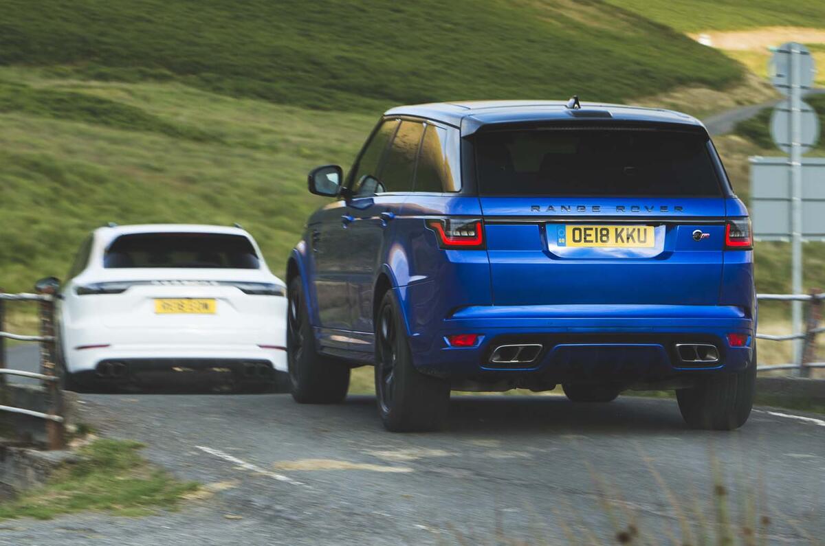 Porsche Cayenne Turbo vs Range Rover Sport SVR