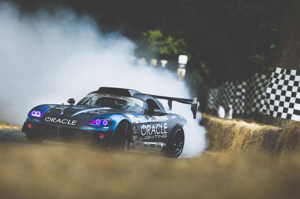 Goodwood festival of speed 2018 - tyre smoke