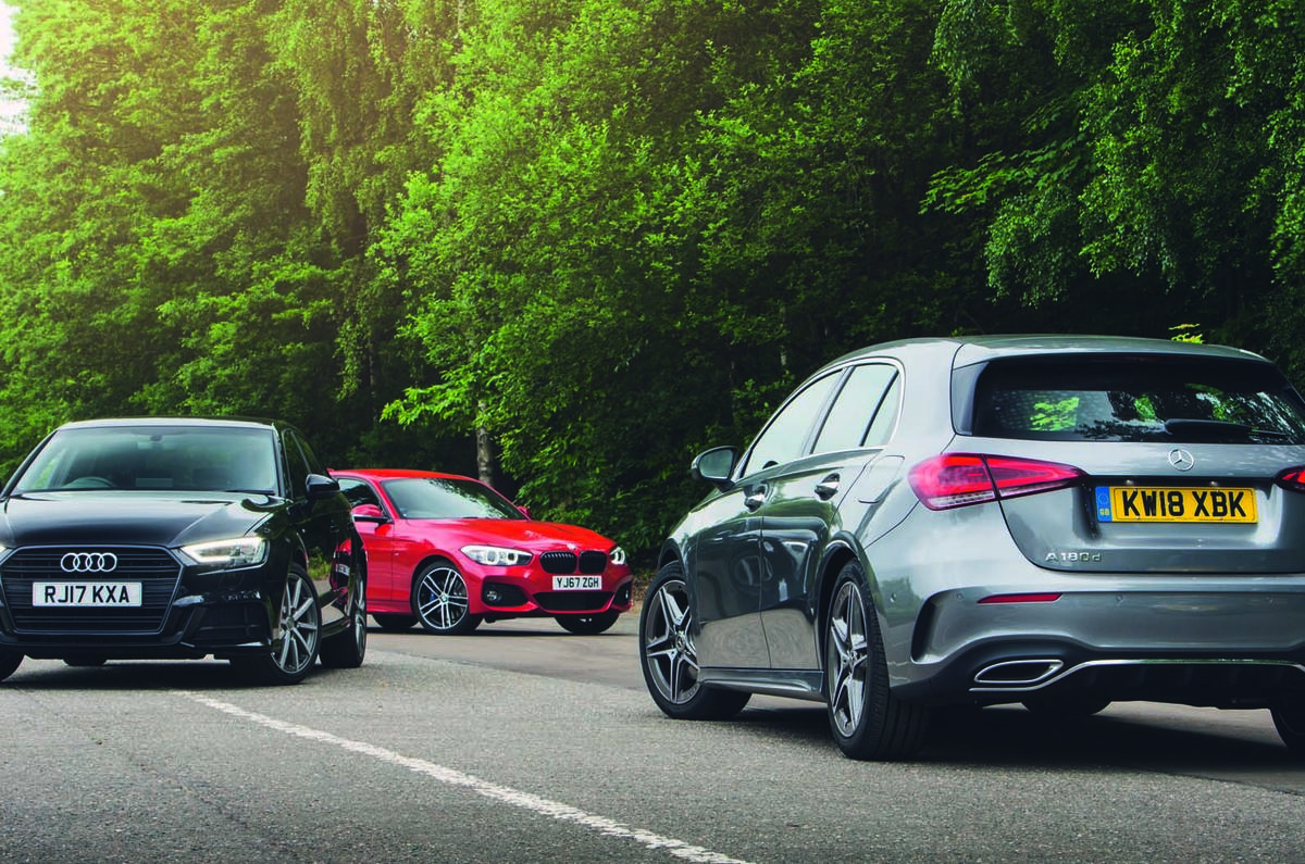 Mercedes-Benz A-Class vs Audi A3 vs BMW 1 Series