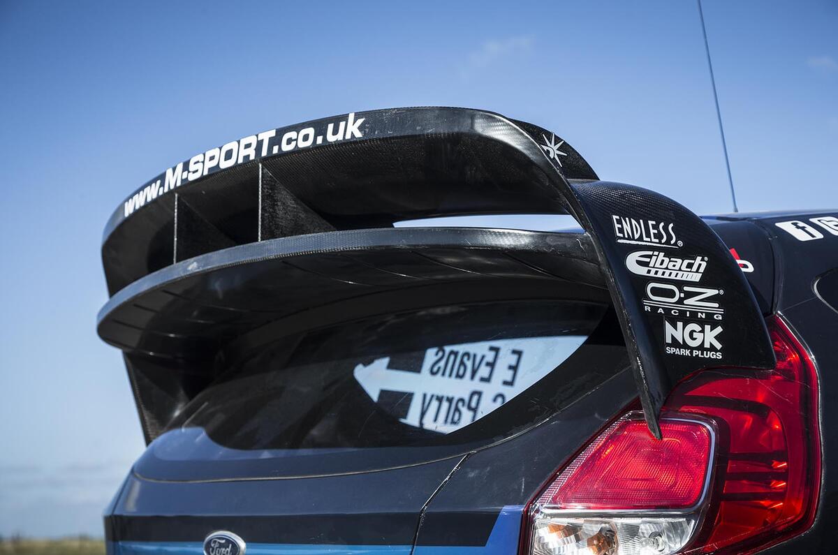 Co-driving in the Ford Fiesta R5 with Elfyn Evans, British rally champion