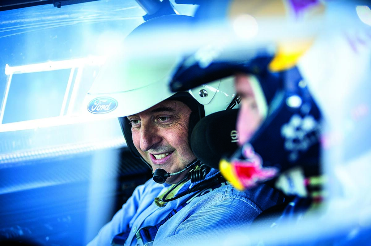 Co-driving in the Ford Fiesta R5 with Elfyn Evans, British rally champion