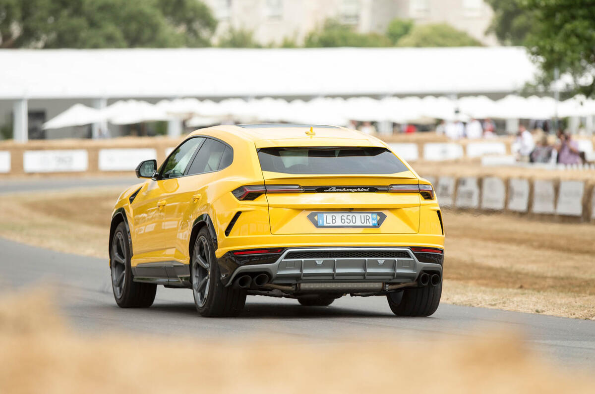 Lamborghini Urus at Goodwood: 641bhp SUV shown in action