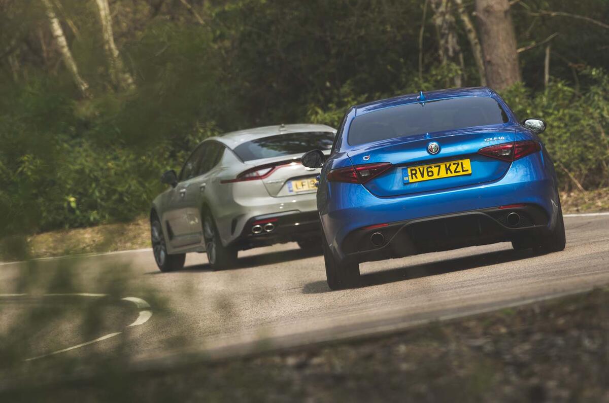 Volvo S60 vs Kia Stinger vs Peugeot 508 vs Alfa Romeo Giulia