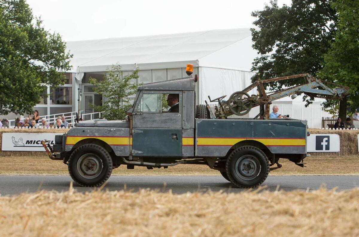 Celebrating 70 years of Land Rover up the Goodwood hill