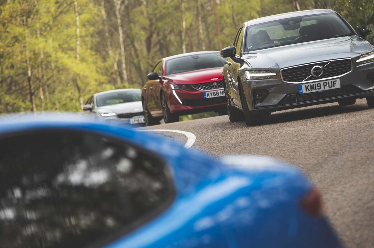 Volvo S60 vs Kia Stinger vs Peugeot 508 vs Alfa Romeo Giulia
