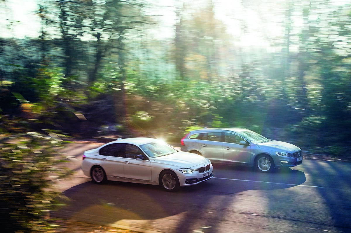 Volkswagen Passat GTE Estate vs Audi A3 Sportback e-tron vs Volvo V60 D5 Twin Engine SE Nav vs BMW 330e Sport