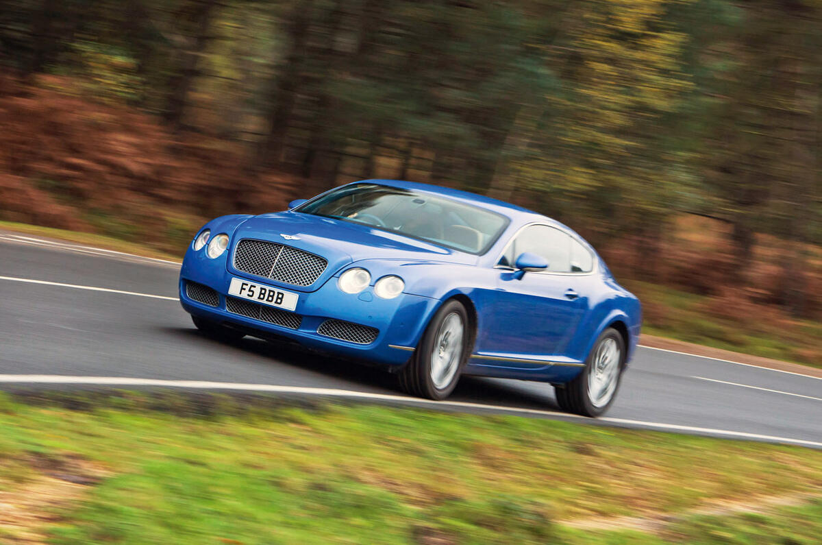 Bentley Continental GT cornering