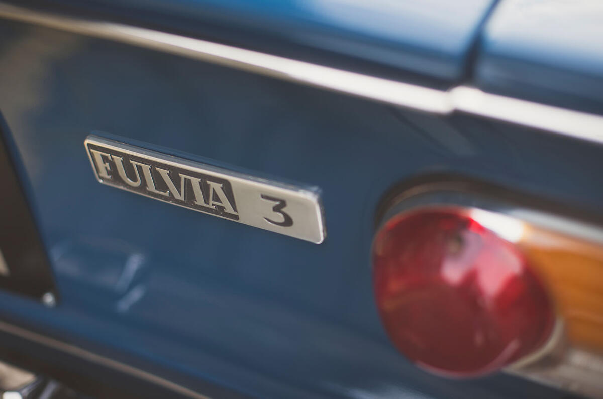1974 Lancia Fulvia 3 1.3S rear badge