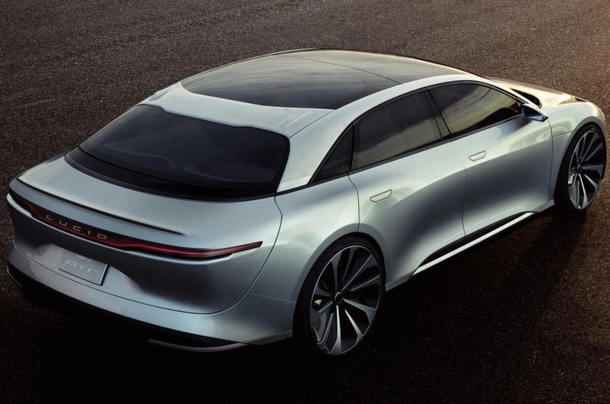 235mph Lucid Air to arrive in 2019 as electric BMW 7 Series rival