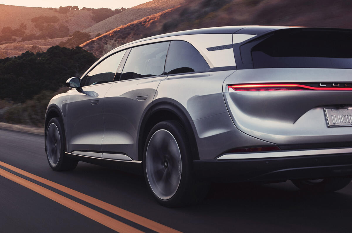 Lucid Gravity rear quarter Lucid Gravity rear quarter