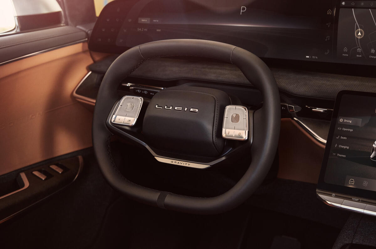 Lucid Gravity steering wheel Lucid Gravity steering wheel