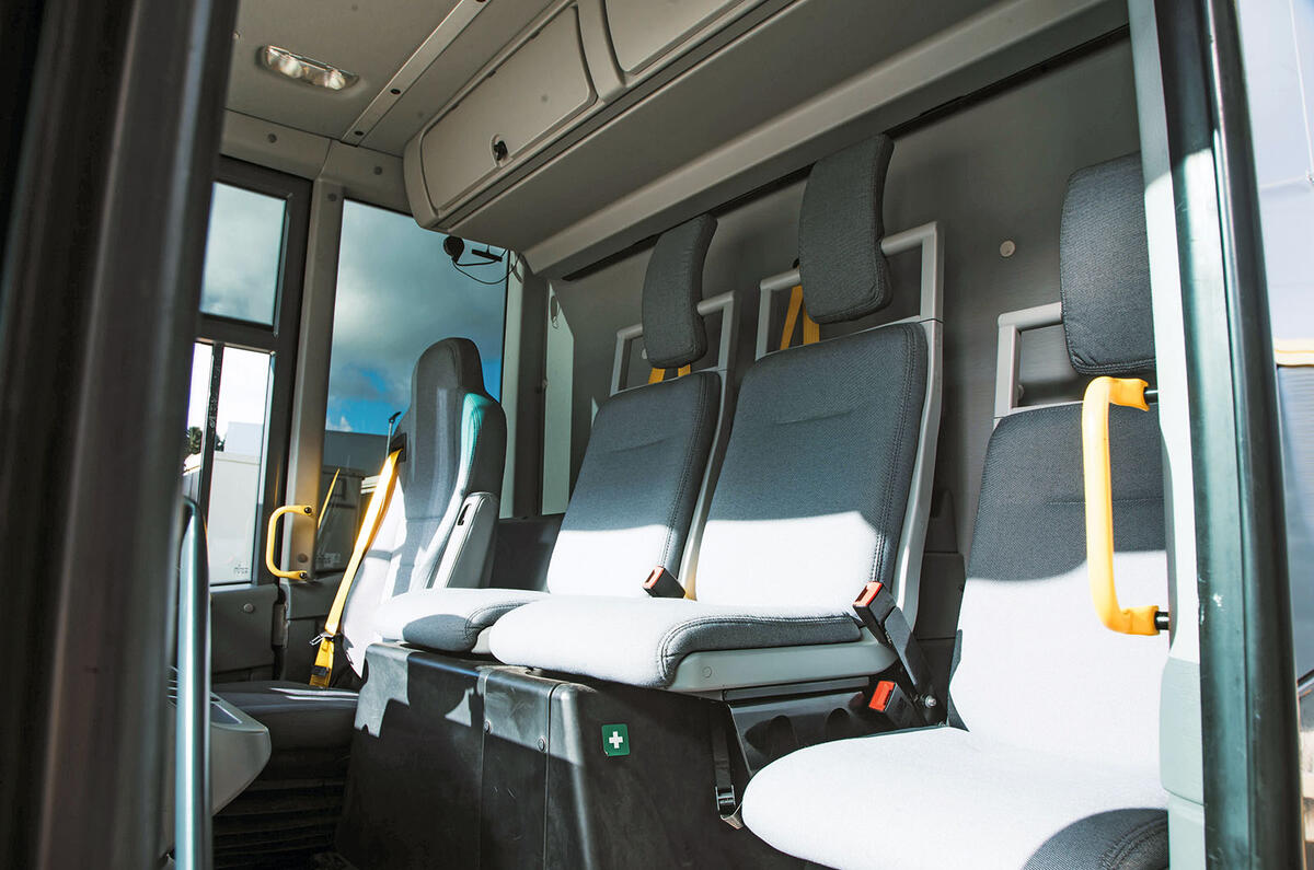 Lunaz bin lorry interior Lunaz bin lorry interior