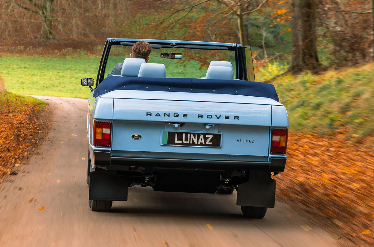 Lunaz electric Range Rover Safari rear
