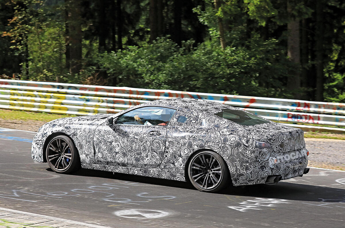 BMW M8 spy shot