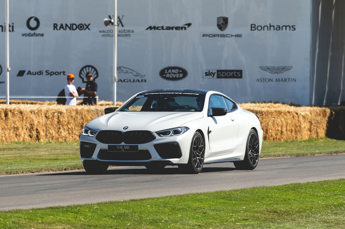 BMW M8 dynamic debut at Goodwood