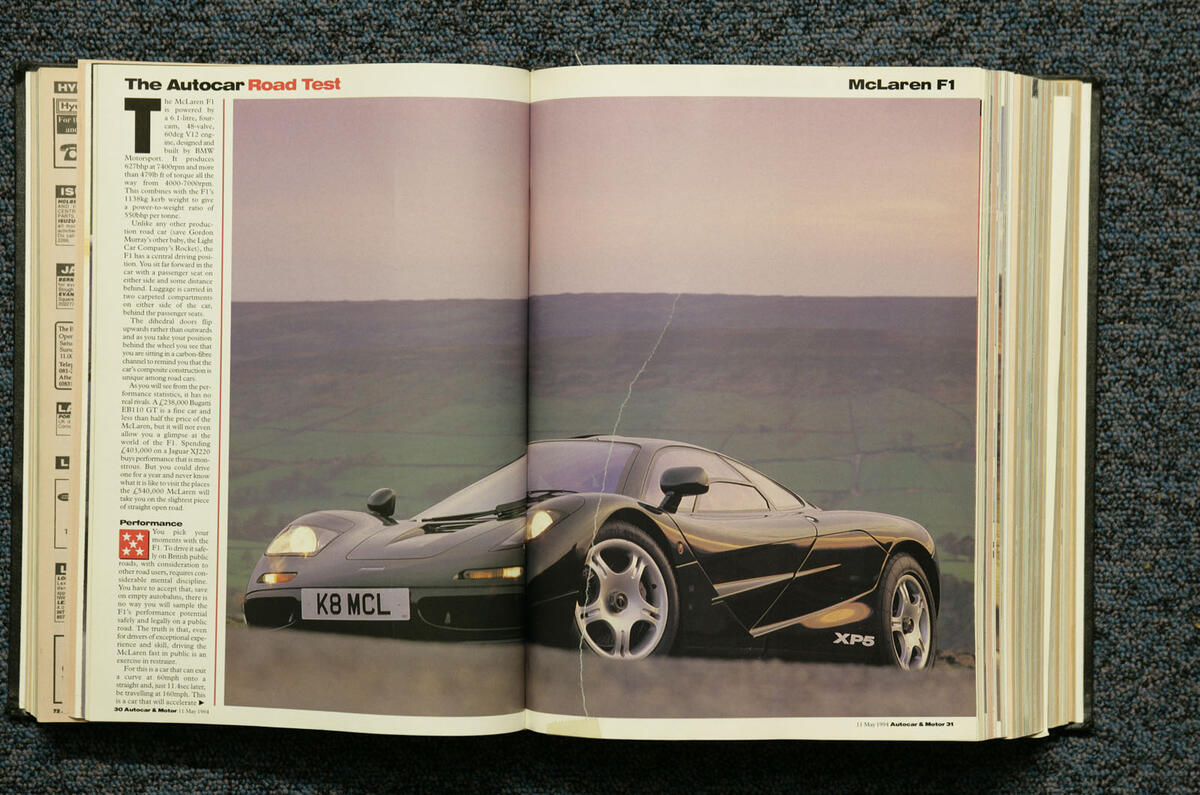 McLaren F1 Road Test Autocar 1994