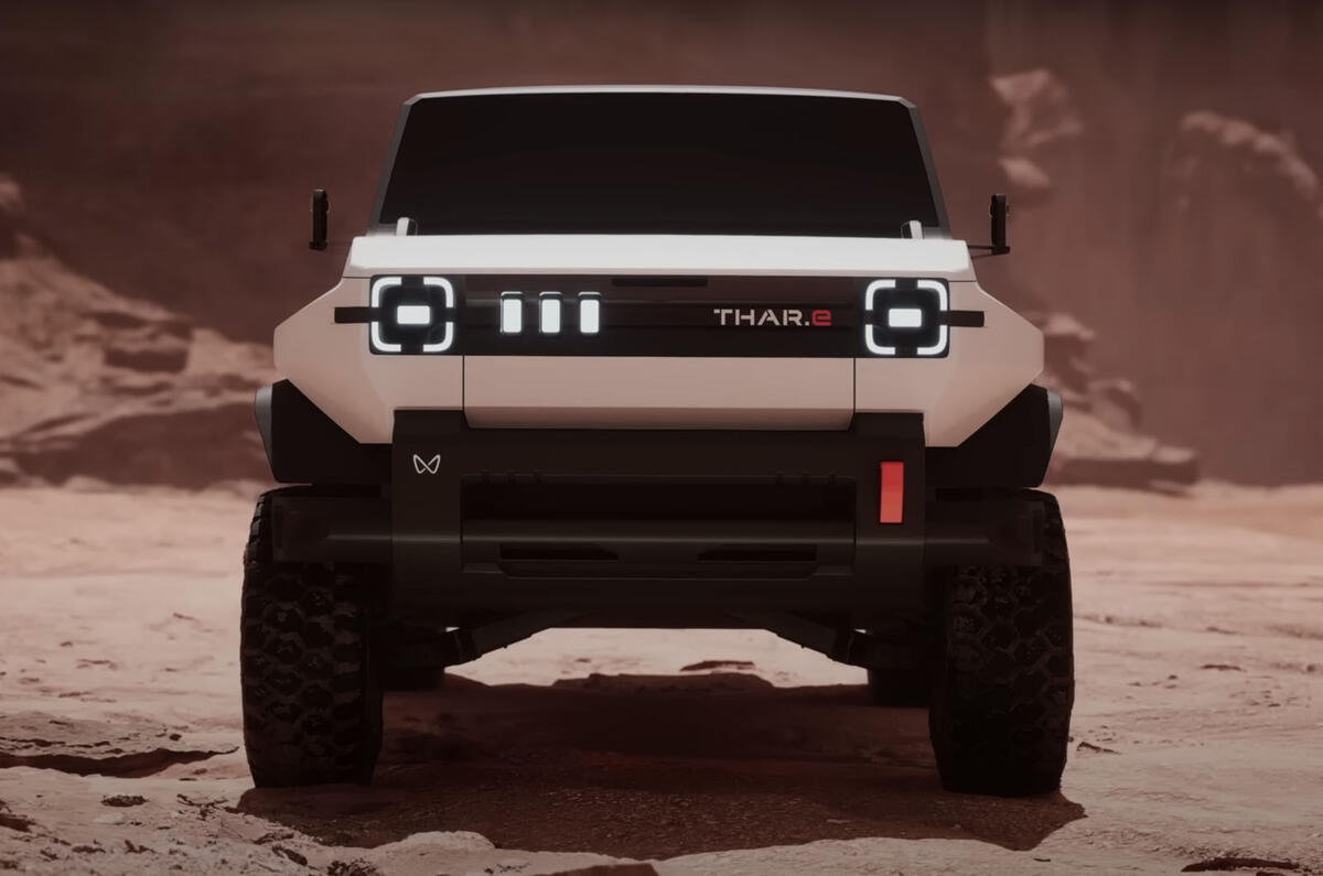 Mahindra Thar.E concept revealed 28.03