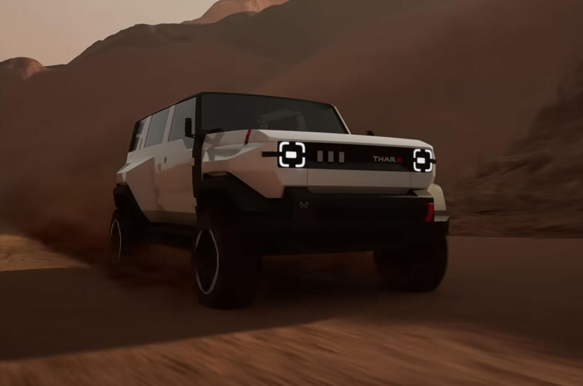 Mahindra Thar.E concept revealed 29.36