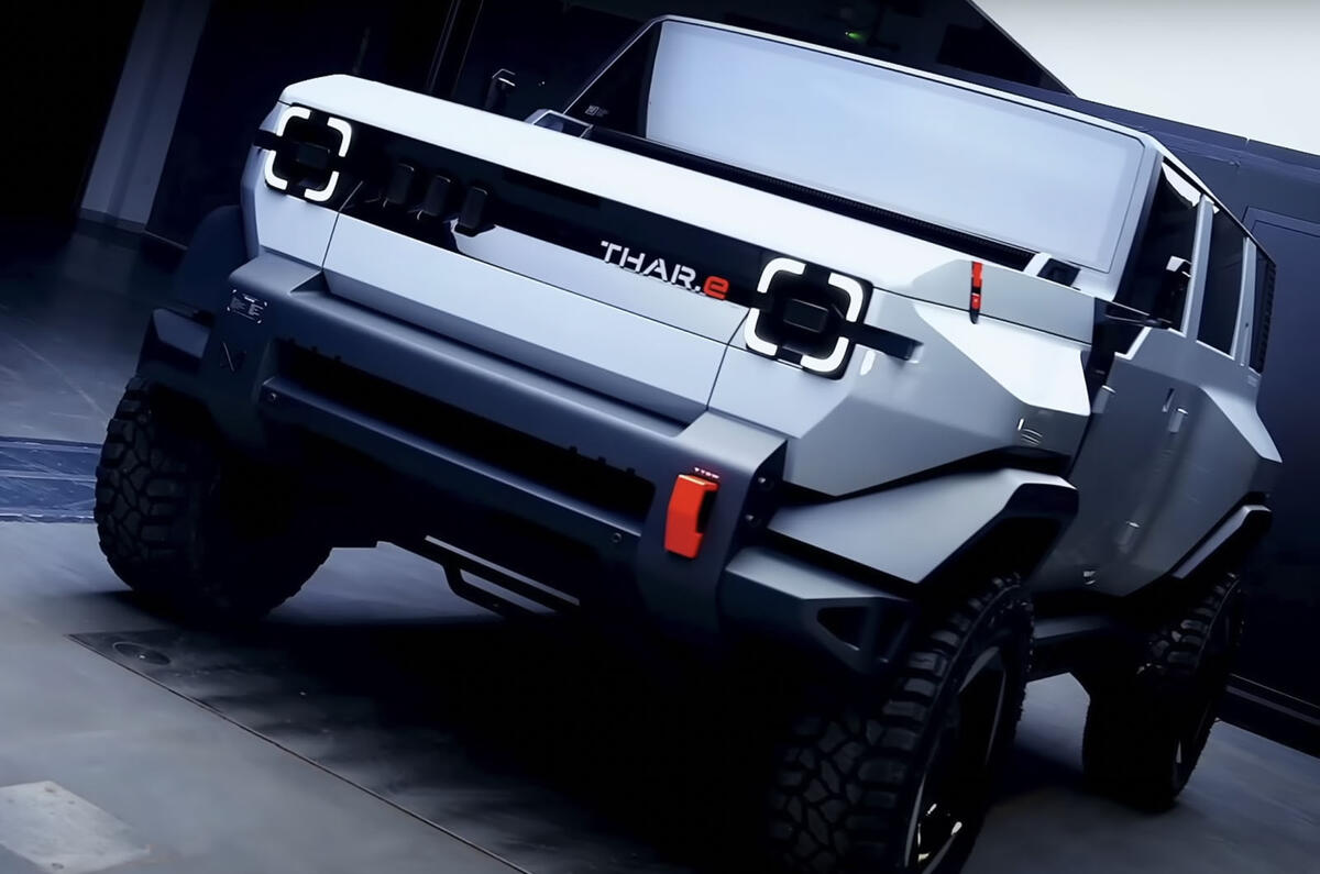 Mahindra Thar.E concept revealed 30.07
