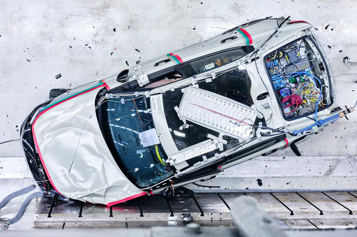 Crashing an EV test