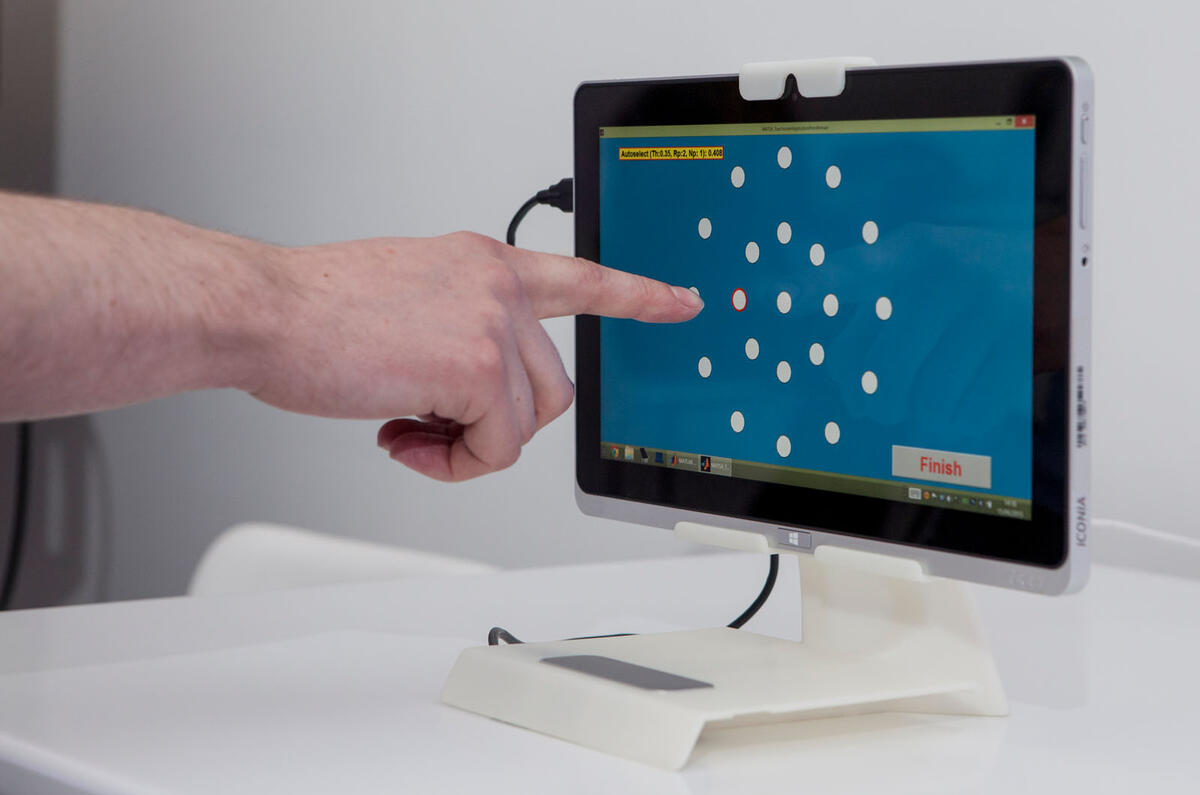 Jaguar Land Rover touchless touchscreen concept Jaguar Land Rover touchless touchscreen concept