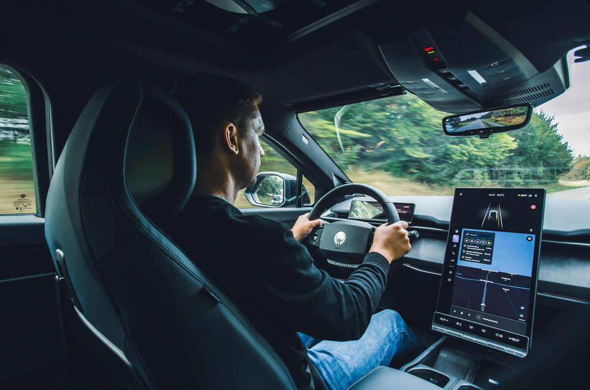 Mark Tisshaw driving Fisker Ocean