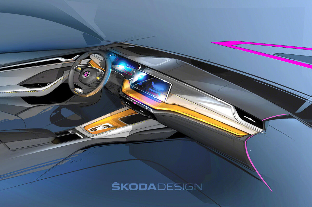 2020 Skoda Octavia - interior sketch