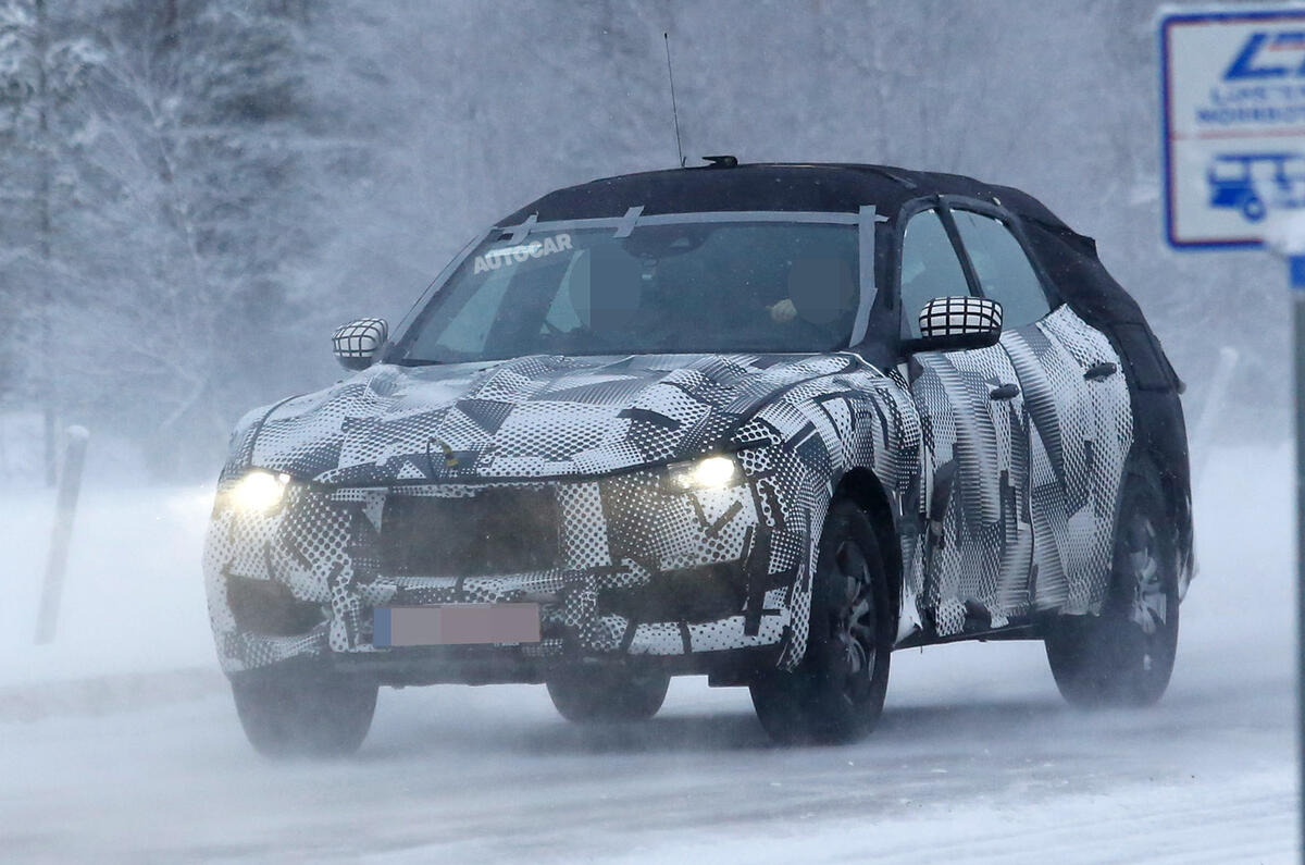 Maserati Levante spy photo Maserati Levante spy shot