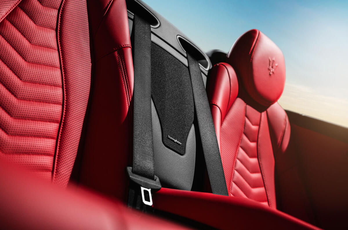Maserati Grancabrio 2024 rear seats